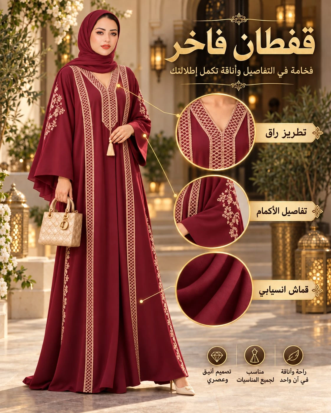 قفطان روبي شرقي