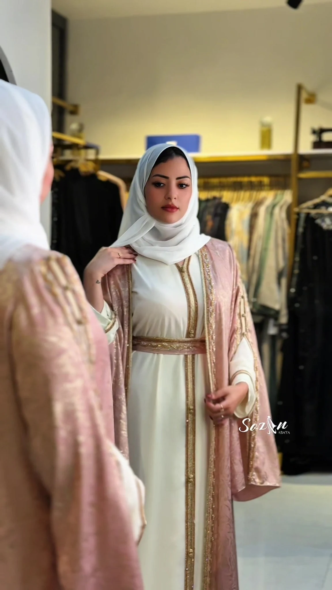 قفطان روز بودر صورة 7